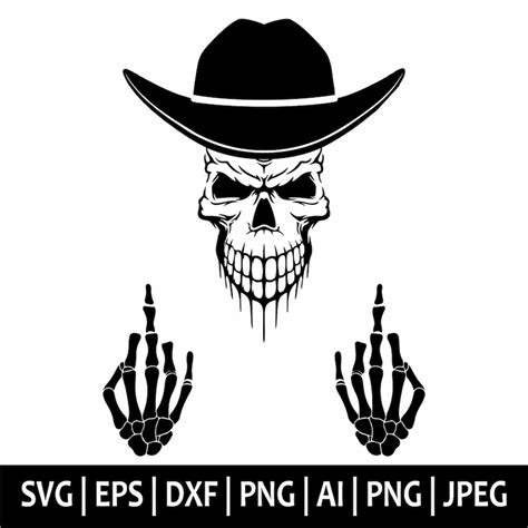 Skull Middle Finger Svg, Skull Svg, Skeleton Svg, Skeleton M | Inspire ...