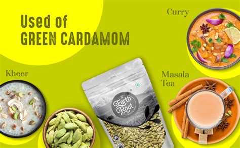 EarthRoot Natural Whole Green Cardamom 100g |Elaichi| Elaychi| Choti ...