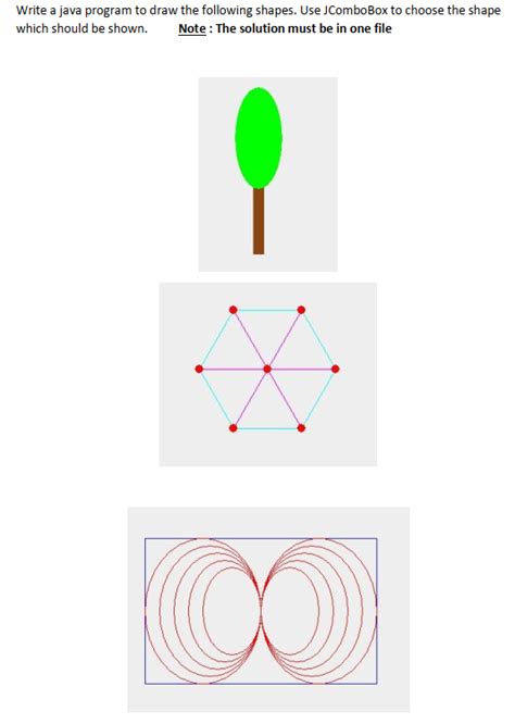Create Shapes in Java 的图像结果