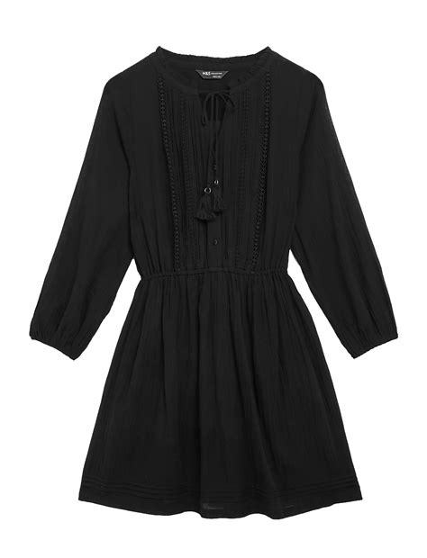 Buy Pure Cotton Embroidered Mini Beach Dress at Marks & Spencer