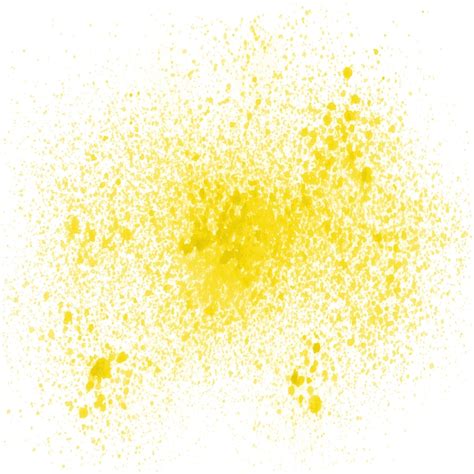 Yellow spray paint on white background | Premium Photo