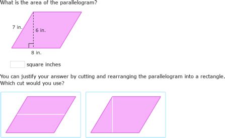 Image result for Parallelogram Area Problems