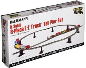 Bachmann Trains - Snap-Fit E-Z TRACK 8 PCE-Z TRACK TALL PIER SET ...