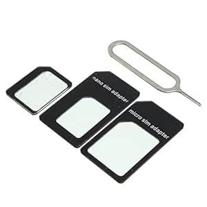 SIM CARD Adapter, Nano to Standard With Eject Pin for Iphone 5/5s and ...
