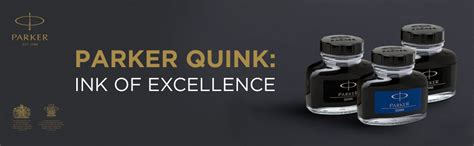 Parker Quink Ink Bottle | Blue Ink – 30ml | Fountain Pen Ink | Smooth ...