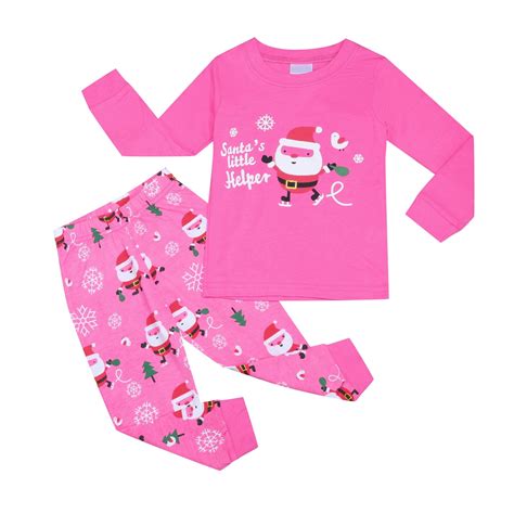 TOWED22 Christmas Outfits Little Girls Christmas Pajamas Sets for ...