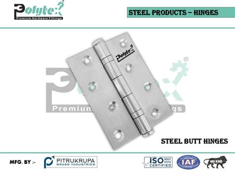 Stainless Steel Butt Hinges Manufacturer, Supplier from Jamnagar