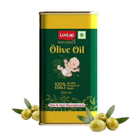 Buy LuvLap Naturals Baby Body Massage Olive Oil, 200 ML, Spanish ...