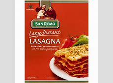 San Remo Lasagne Pasta Large 250g   Woolworths