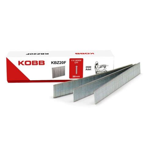 KOBB KBZ20F 20mm 2500 Adet F/E/J/8 Serisi Ağır Hizmet Tipi Kesik Başlı ...