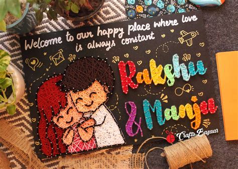 My Companion- Couple Illustration with Names String Art wall décor ...
