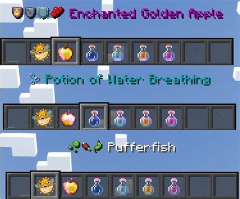 Image result for Minecraft Java Potion Effect On Armor with One Command 2020