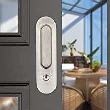 Buy HOCONNIE Pocket Door Handle with Key Sliding Door Lock Keyed Pocket ...