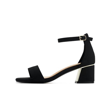 Hingswink Black Gold Nude Heels for Women Chunky Heels Low India | Ubuy