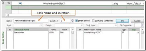 Adding Tasks in MS Project 的图像结果