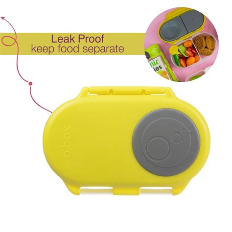 B.Box B.Box Snack Box - Lemon Sherbet Yellow Grey - The Mom Store