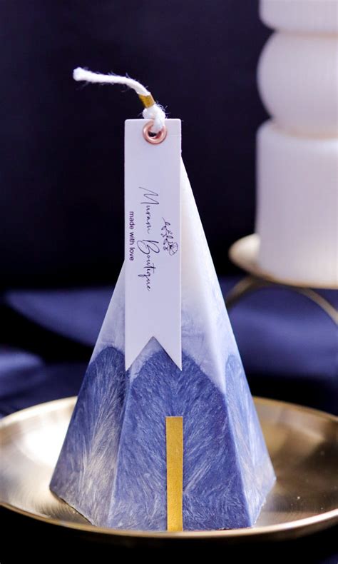Iceberg Candle, Blue and White Unique Candle, Gift for Him or for Her ...