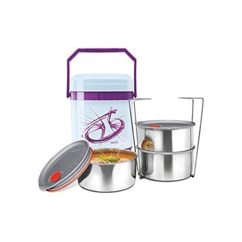 Buy Milton Mariner Deluxe 3 Insulated Lunch Box/Tiffin with Leak Lock ...