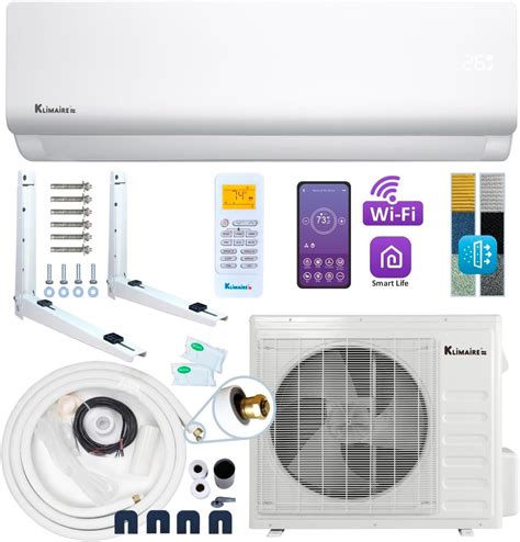 Klimaire 12.000 BTU Mini Bomba de Calor Split Aire Acondicionado - Kit ...