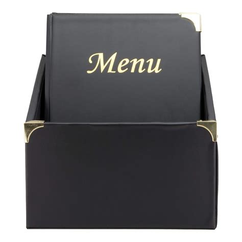 Buy Securit MC-BOX-BRA4-BL A4 Basic Menu Holder Plus Box - Black Online ...