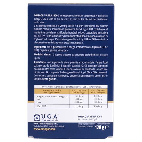 OMEGOR® Ultra 1200 - Omega3 ultra concentrato - Omegor.com