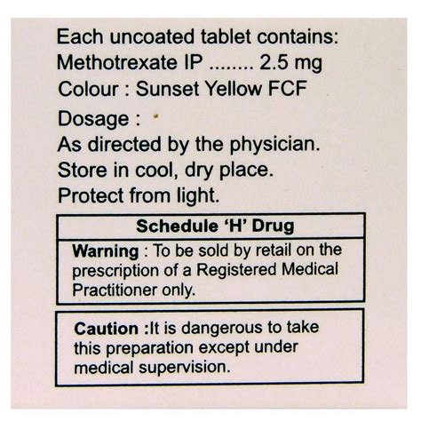 Folitrax-2.5 Tablet | Uses, Side Effects, Price | Apollo Pharmacy