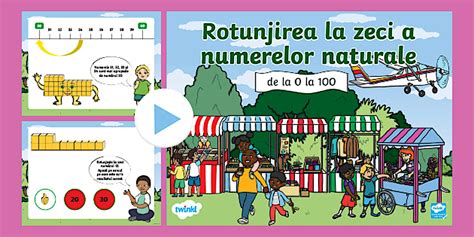 Rotunjirea numerelor la zeci – Prezentare PowerPoint