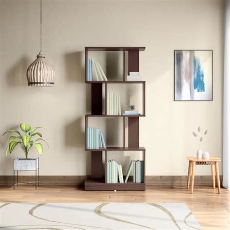GODREJ INTERIO EWA Engineered Wood Book Shelf, 1-Year Warranty, Brown ...