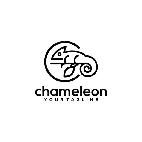 Chameleon logo | Premium Vector