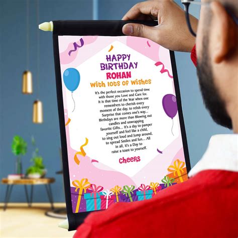 Buy Personalised Birthday Toast with exciting offers from Giftcart.com