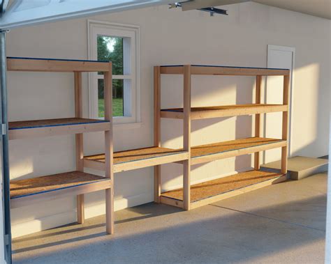 DIY Garage Shelf with Integrated Work Desk Plan - DIY projects plans