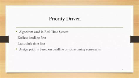 Commonly used Approaches to Real Time Scheduling | PPTX