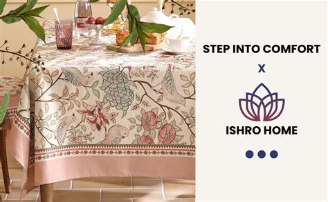 Buy ishro home Premium Dining Table Cover 6 Seater | Table Cover Cloth ...