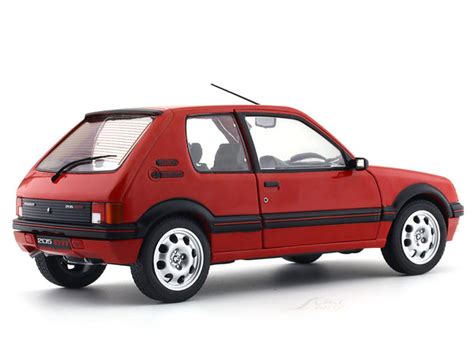 Paint Rashes : Solido 1:18 1988 Peugeot 205 1.9 GTi red diecast Scale ...