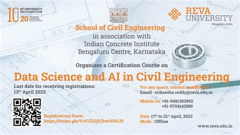 Data Science And AI In Civil Engineering | REVA University