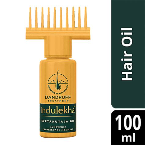 Buy Indulekha Svetakutaja Oil - Ayurvedic Medicinal Oil For Dandruff ...