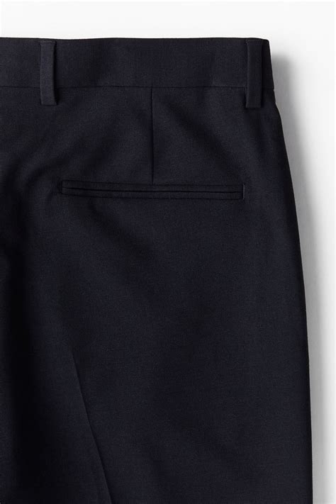 Slim Fit Suit trousers - Navy blue - Men | H&M IN