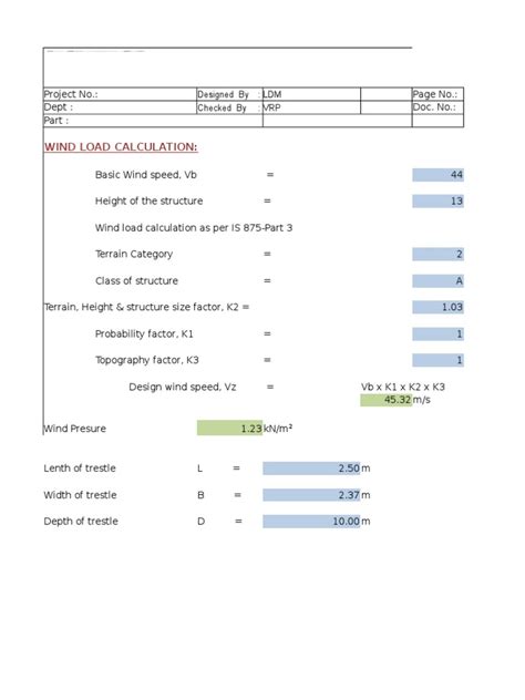 Image result for Wind Load Calculation Example PDF