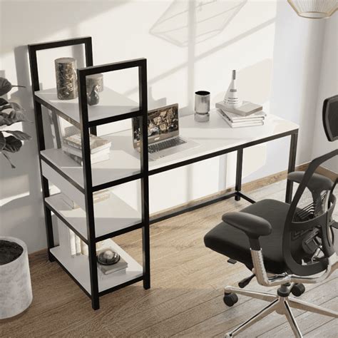 Alvin Study Table in White Color