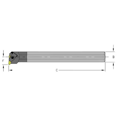 Ultra-Dex Usa Indexable Grooving and Parting Toolholder, E08R NER2, 8 ...