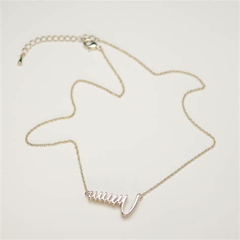 3D Necklace GOLD | uuuuuuuU WebShop