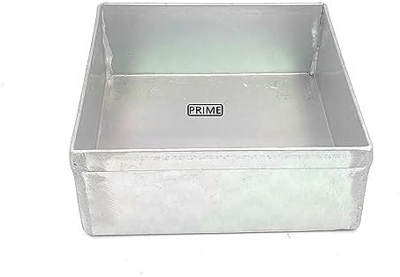 Prime Bakers and Moulders Aluminium Square Cake Baking Mould/Brownie ...