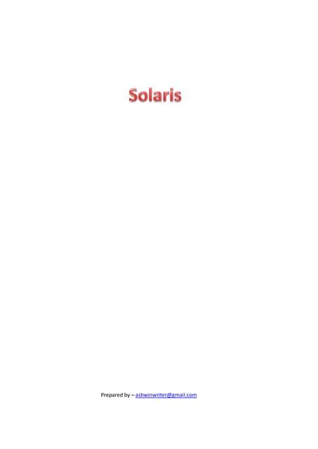 Image result for Solaris Script