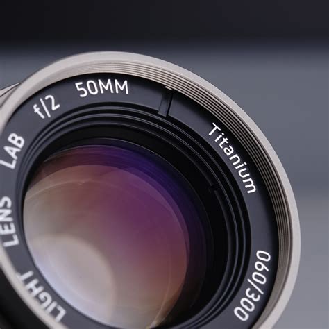 Light Lens Lab 50mm f/2 in Titanium Limited Edition Available