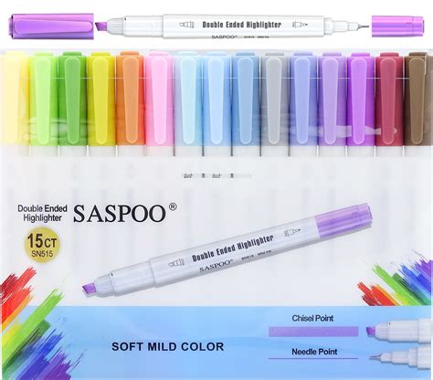 Buy COLNK Double Ended Highlighter,Chisel and Needle Point,Assorted ...