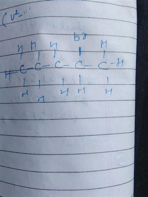 Draw the structures of A) 2-bromo-pentane B)butanol C)hexyne D)2 methyl ...