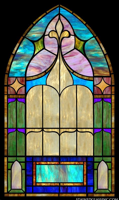 Romanesque Stained Glass Window