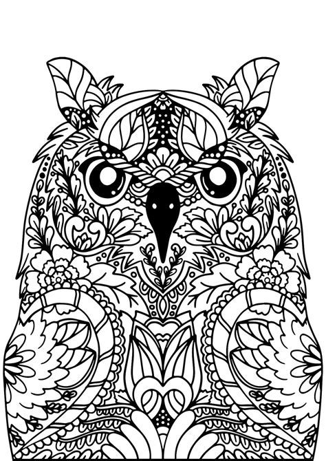 Mandala Animal Coloring Pages, Adult Coloring Pages, Printable Coloring ...