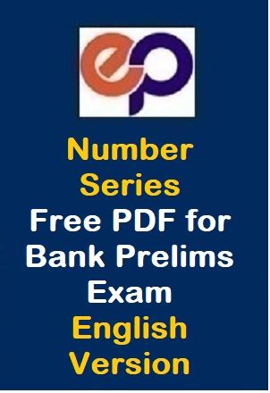 Number Series Free PDF for Bank Prelims Exam Set 3 English Version