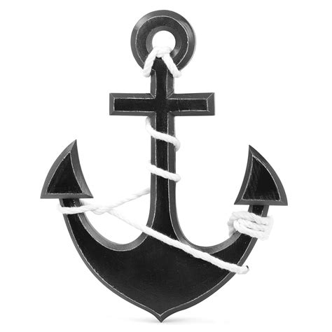 Nagina International Nautuical Pine Wood Home Decor Anchor - Pirate ...